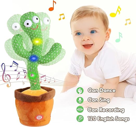True Talking and Dancing Cactus Toy for Kids