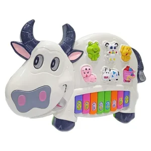 Baby Musical Toys Baby Piano Toy Musical Cow Piano-Multicolour